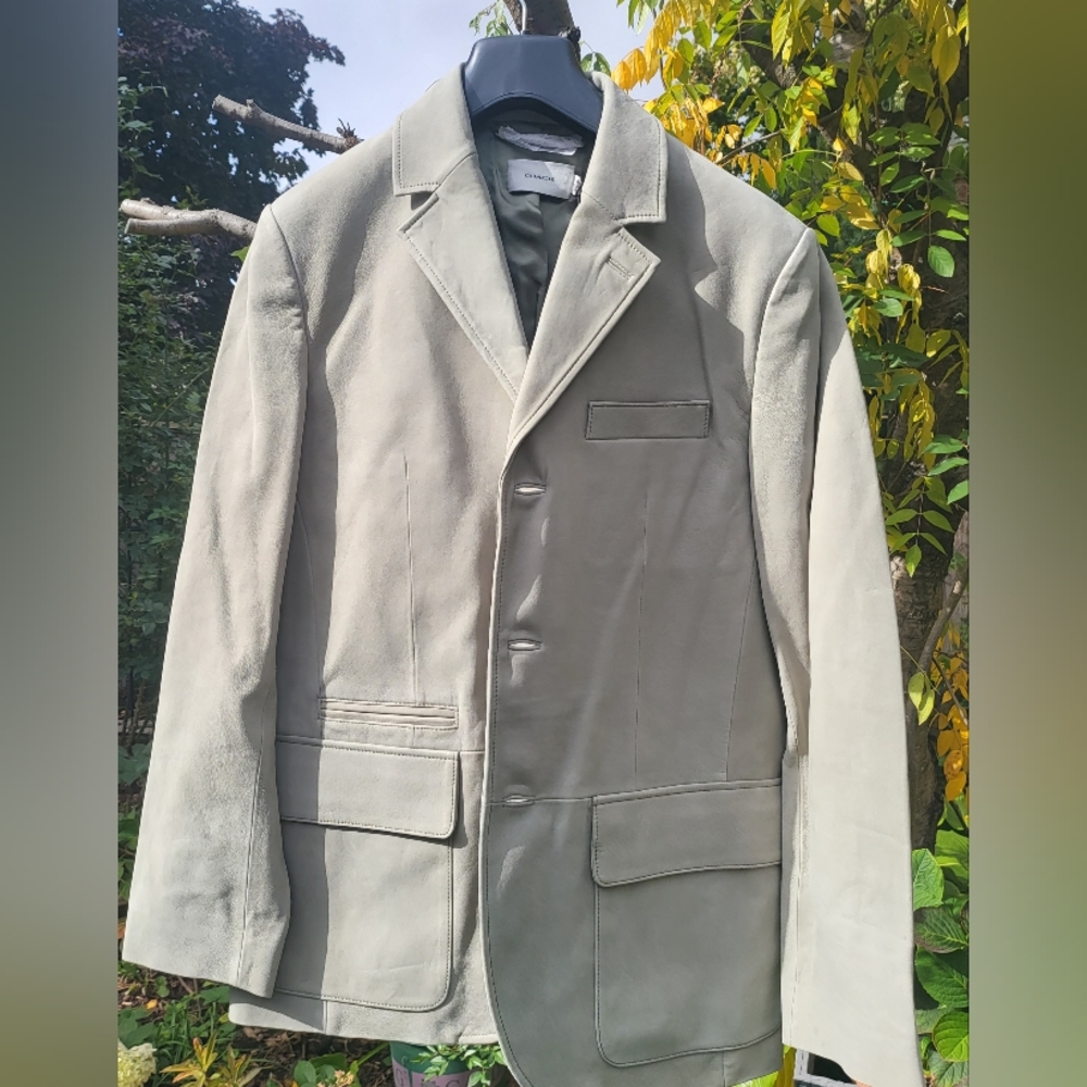 COACH LAMB LEATHER BLAZER